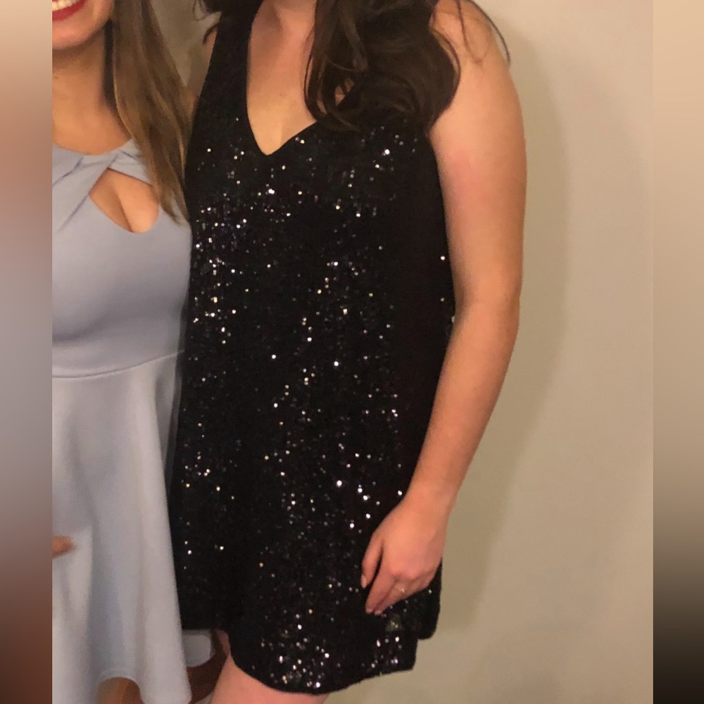 H&M Sequin Sleeveless Mini Dress